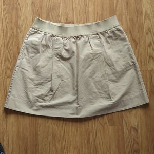 Jcrew 100%‎ cotton skirt Nude Beige
